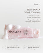 GARDENY Korean Skincare Set | 3-step K-Beauty Routine Kit | Cleansing Balm, Mask-to-Foam Cleanser & Hydrating Mist Toner | Rose PDRN Technology | Travel Size 1.01 fl. oz Each