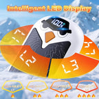 Magnetic Hand Warmers Rechargeable 2 Pack, Electric Reusable Heated Hand Warmer, LED Display & 4 Levels Heating, USB Pocket Heater for Golf, Raynauds, Camping, Hunting Gear, Gifts for Women, Men