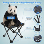 Folding Camping Stool Portable Chair Mini Foldable Stool for Adults Fishing Hiking Gardening and Beach with Carry Bag(Camouflage)