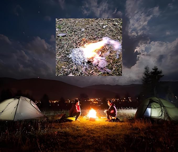 eGreen Magnesium Shavings – 10/15/20/25 Bag Fire Starter Packs – 99% Pure Magnesium for Camping, Hiking, Emergency, Survival Kits – Lightweight & Quick Ignition for Wet Conditions (30 x Mg)