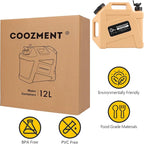 3.2 Gallon/5 Gallon Water Containers with Spigot, BPA Free Water Jug, Military Green Water Tank, Multifunction Water Storage Containers for Camping Outdoor Hiking,Emergency Stroage