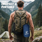 REDCAMP Ultra Lightweight Sleeping Bag for Backpacking, Hiking, Comfort for Adults Warm Weather, with Compression Sack