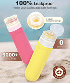 20 Pack Travel Bottles for Toiletries, Original Patented, TSA Approved Travel Size Containers, Leak Proof Silicone Shampoo and Conditioner Bottles Women & Men, Airplane Cruise Essentials, Macaron
