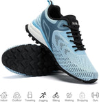 Kricely Men's Trail Running Shoes Non Slip Hiking Shoes Tennis Shoes Fashion Sneakers Workout Footwear
