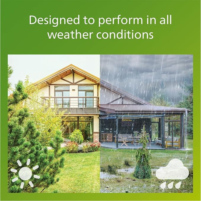 PHILIPS LED Solar Portable Light, 3-in-1 Light Setting 1-Pack Bright White (3000K), Color Changing Solar Light with 80/20 Lumen, Waterproof and Rechargeable