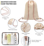 Lightweight Compression Packing Cubes for Suitcases, Compressible Expandable Travel Packing Organizer with Clear Toiletries and Backpack Bag, Travel Essentials for Carry on Luggage 7 Set