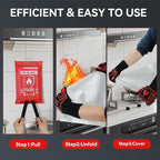 Emergency Fire Blanket for Home and Kitchen, 4-Pack 40"x40", Fiberglass Fire Blankets Emergency for Home BBQ Grill Camping Car Office Warehouse Picnic Fireplace Fireproof Survival Safety