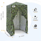 EAGLE PEAK Flex Ultra Compact 4x4 Pop-up Canopy, Sun Shelter, Changing Room, Portable Privacy Canopy Cabana for Pool, Fashion Photoshoots, or Camping, Camo