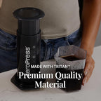 AeroPress Coffee Maker Carafe, 20 oz (600 ml) Capacity, Shatterproof Pour Over Coffee Carafe, Ideal for Original, Clear, and XL Presses, Compact and Travel-Friendly Design, Made in USA