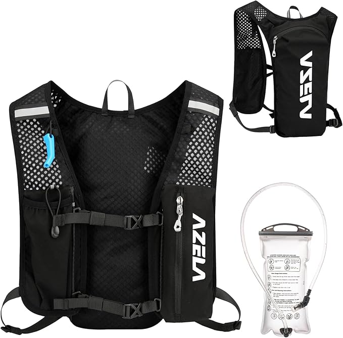 Azarxis Running Water Bottles Flask BPA Free Leakproof Hydration Vest Packs Waist Belt Replacement for Triathlon Marathon Hiking Cycling Climbing Runner