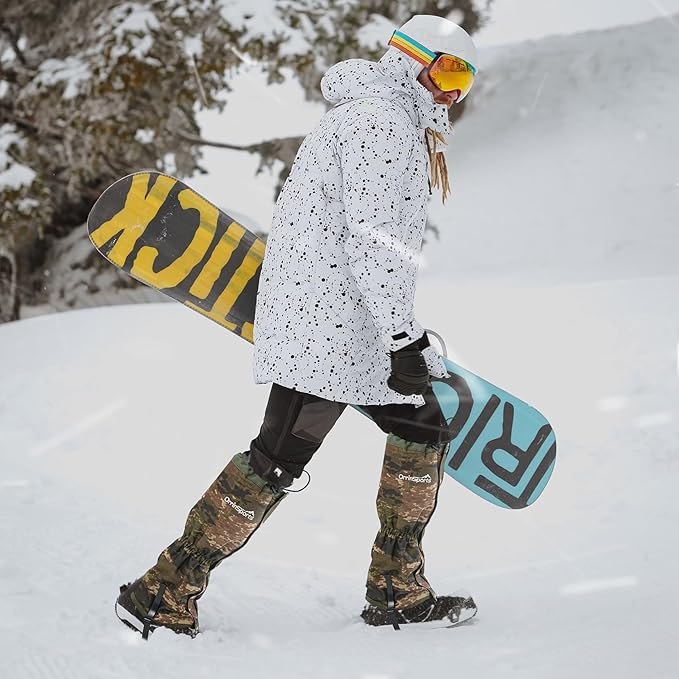 Waterproof Adjustable Leg Gaiters for Men and Women Snow Boot Gaiters for Hiking in Hunting Sand and Mud Mountain Climbing or Snowshoeing