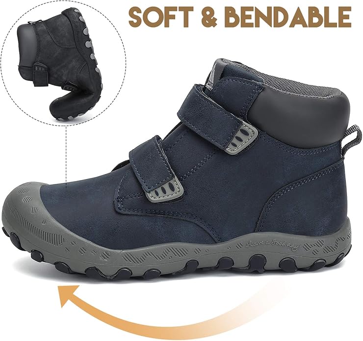 Mishansha Kids Hiking Boots Toddler Girls Boys Hiking Shoes Water-Resistant Anti-Collision Non-Slip Athletic Outdoor Trekking Boots