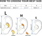Ear Hooks 2 Pairs for AirPods Pro 2 & 1, AirPods 4 & 3 & 2 & 1, Airpod Ear Hook, Anti-Slip Comfortable Fit, Ergonomic Design, AirPods Accessories (Large, White)