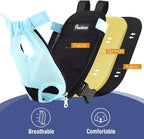 Pawaboo Adjustable Dog Carrier Purses, Pet Front Cat Travel Bag Dog Carrier Purses for Traveling Hiking Camping, Legs Out, Easy-Fit for Small Medium Dogs, XL, Blue