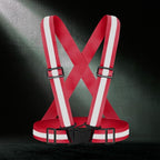 High Visibility Reflective Vest Safety Vest Running Reflective Gear Adjustable Reflective Vest for Walking,Jogging,Hiking,Night Cycling