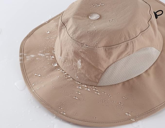 Home Prefer UPF50+ Mens Sun Hat Wide Brim Fishing Hat for Men UV Protection Womens Beach Bucket Hat for Golf Hiking Gardening