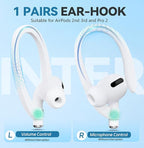 【5 Pack】Ultra Strong Magnetic Straps Anti-Lost Cord,Silicone Sports Lanyard and Ear Hook - 5 Anti Lost Straps + 1 Pair EarHook