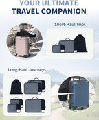 ECOHUB 4 Set /6 Set Packing Cubes for Travel Durable Suitcase Organizer Bags Set with Personalized Tag Various Sizes Travel Essentials Traveling Accessories for Luggage Machine Washable