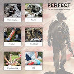 IFAK Trauma First Aid Kit Molle Pouches Emergency Survival Kit for Tactical Military Car Travel Hiking Camping with Vented Chest Seal, Israeli Bandage, Splint, Thermal Blanket, Gloves