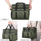 Insulated Soft Cooler Bag, Large Ice Coolers Soft Sided Ice Chest for Beach, Collapsible and Portable