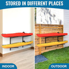 Kayak Rack for Outdoor Storage, Kayak Storage Rack, Adjustable Freestanding Kayak Rack Stand Holder for Paddleboard Surfboard for Indoor, Outdoor