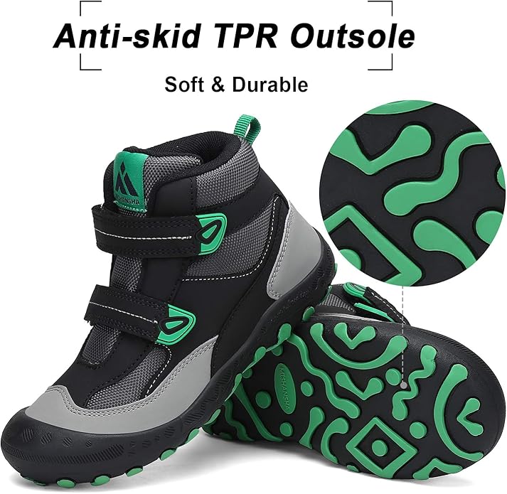 Mishansha Kids Hiking Boots Toddler Girls Boys Hiking Shoes Water-Resistant Anti-Collision Non-Slip Athletic Outdoor Trekking Boots
