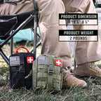 EVERLIT 250 Pieces Survival First Aid Kit IFAK EMT Molle Pouch Survival Kit Outdoor Gear Emergency Kits Trauma Bag for Camping Boat Hunting Hiking Home Car Earthquake and Adventures