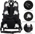 Nerlion 40L Hiking Backpack Travel Backpack for Men Women Camping Waterproof Outdoor Hiking Daypack Lightweight Backpack (Dark Gray)