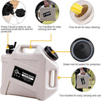 3.2 Gallon/5 Gallon Water Containers with Spigot, BPA Free Water Jug, Military Green Water Tank, Multifunction Water Storage Containers for Camping Outdoor Hiking,Emergency Stroage