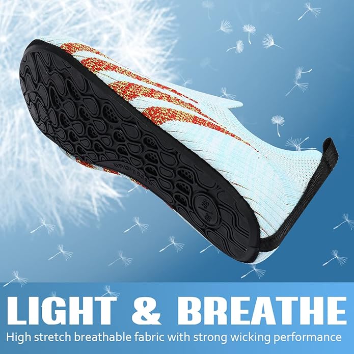 ANLUKE Womens Mens Water Shoes Barefoot Quick-Dry Aqua Socks for Beach Swim Surf Water Sport