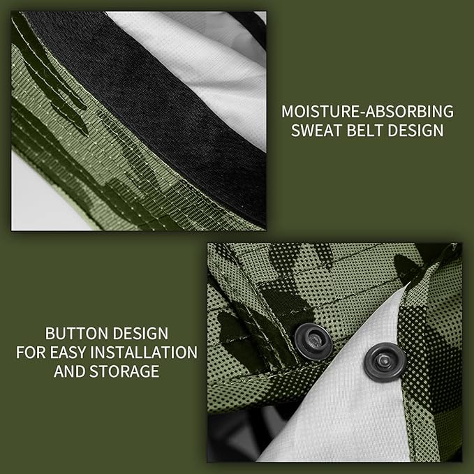 Sun Blocker Hats Outdoor Sun Protection Fishing Cap with Neck Flap Large Brim Outdoor Hat