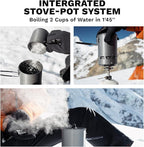 Fire-Maple Petrel Quickboil Pro Ultralight Cooking System – Compact & Fast-Boiling Backpacking Stove Pot Set, Ideal for Hiking, Solo Camping, Travelling, Hunting Trips, etc