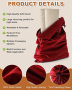 4 Pcs Shoe Bags for Travel, 21.2"x13.3" Large Boot Bags for Cowboy Boots, Washable Velvet Dust Bag with Drawstring for Dress Shoes, Handbags and Clothing, Suitable for Travel and Home Storage