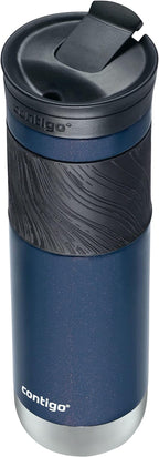 Contigo Byron 2.0 Stainless Steel Travel Mug with Snapseal Lid and Grip, 24oz, Midnight Berry, BPA Free and Leak Proof