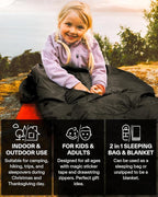 Sportneer Sleeping Bag, 3 Seasons Warm Cold Weather Sleeping Bags for Adults Kids Boys Girls with Compression Sack- Lightweight Camping Essentials Gear Accessories, Backpacking, Hiking