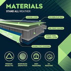 InnoExpo 11' Inflatable Stand Up Paddle Boards with Premium Accessories, Wide Stable SUP Paddle Board Design, Non-Slip Comfort Deck for Youth & Adults