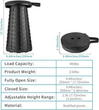 Boreeman 2-Pack Collapsible Stool, Lightweight Yet More Sturdy with Load Capacity 400lbs, Upgraded Portable Stool for Camping Fishing Hiking BBQ