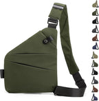 Anti Theft Crossbody Travel Bag for Women Men,Multi-pocket Crossbody Bag,Slim Sling Bag with Adjustable Strap