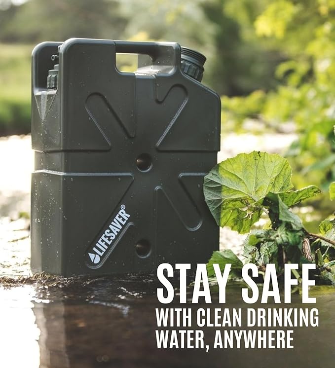Lifesaver Jerrycan Water Purifier - Military Spec, Heavy Duty Water Purifier for Overlanding, Camping, Hiking, Emergency Preparedness and Survival Kit