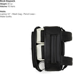 RAINS Book Daypack - Black Laptop Backpack for Men and Women, Waterproof Black Minimalist Commuter Bag with 15” Laptop Room, Front Zip Pocket - 2 Year Warranty
