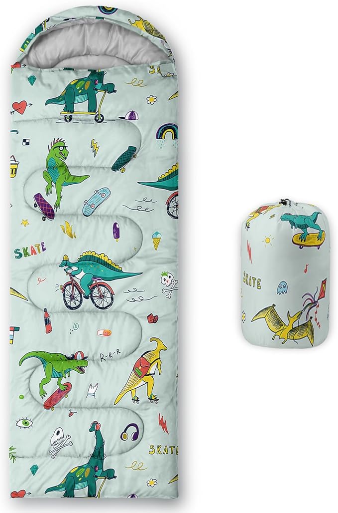 Sleeping Bags for Adults Kids,Backpacking Camping Sleeping Bag for Girls Boys Lightweight Waterproof Cold/Warm Weather Sleeping Bag for All Season