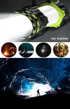 Big LED Searchlights Spotlight Lantern Flashlights, 22000LM 6 Modes Rechargeable Handheld Camping Hunting Lamp Portable Work Lights for Indoor Outdoor Emergency