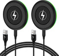 for Samsung Galaxy Wireless Charger Fast Charging Pad Compatibilty with Samsung S25 Ultra/S24 Plus/S23FE/S22/S21/S20,2 Pack 15W Wireless Phone Charger Android Desk for iPhone 17/16/15 Pro,Google Pixel