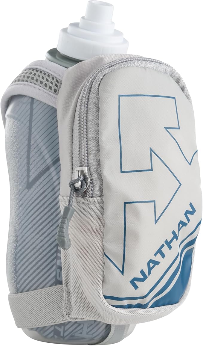 Nathan SpeedDraw Plus Insulated Handheld Water Bottle – Grip-Free Running Flask for Runners, Hiking, and Sports