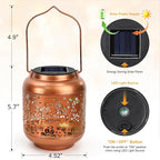 Birthday Gifts for Women Mom Grandma Solar Lantern Outdoor Waterproof, Gardening Gifts for Women, Hummingbird Garden Decor Hanging Solar Lights Yard Decorations Outdoor, Backyard, Patio, Porch