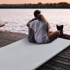 Memory Foam Camping Mattress Pad 3 Inch Thick, Portable Sleeping Pad with Waterproof Cover, Portable Roll Up Cot Mattress Pad Floor Mat for Travel Truck Bed Tent, 72"×24"×3", Light Gray