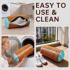 1PCS Shoes Washing Machine Bags, Laundry Shoe Bag for Washer and Dryer, Reusable and Durable Zipper Sneaker Shoe Washing Bag, Tennis Shoes Cleaning Bag for All Shoe Types (Chocolate)