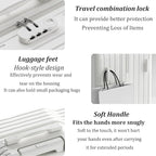 Ride on Luggage, Ride-on Suitcase for Kids & Teens with 6-Spinner Wheels, Wheels Trolley Case Toddler Suitcase Used for Storing Travel Essentials(White)