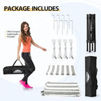 EAGLE PEAK Flex Ultra Compact 4x4 Pop-up Canopy, Sun Shelter, Changing Room, Portable Privacy Canopy Cabana for Pool, Fashion Photoshoots, or Camping, Gray/White