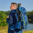 Portal Folding Camping Stool Portable Foldable Tripod Seat for Hiking Hunting Walking Fishing Travel Outdoors with Side Pockets Sturdy Steel Legs Support Up to 225 LBS